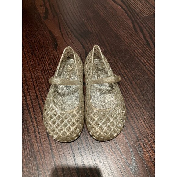 Old Navy Toddler Girls Sparkle Flats, Silver, Size 10 Toddler - Picture 1 of 5
